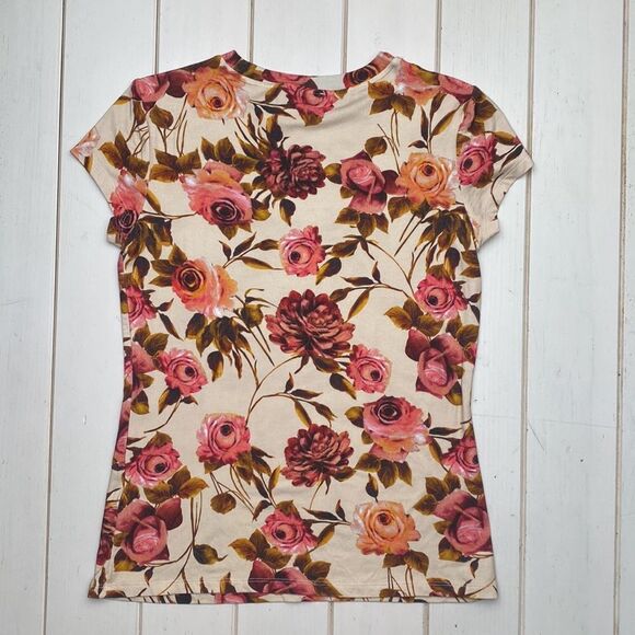 NWT Elie Tarhari Floral Tee - Picture 8 of 11